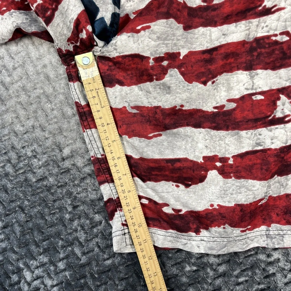 Affliction Men's Swim Trunks USA Flag Swimming Board Shorts Bathing Suit Size 40